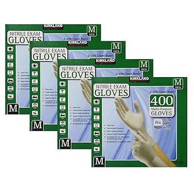 Kirkland Signature Nitrile Exam Gloves Small 2 X 200 Count