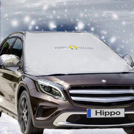 Hippo Magnetische Windschutzscheibe Schneedecke & Spiegel Abdeckungen - Gilt für EIS, Sonne, Schnee, Frost und Wind Wetter, E