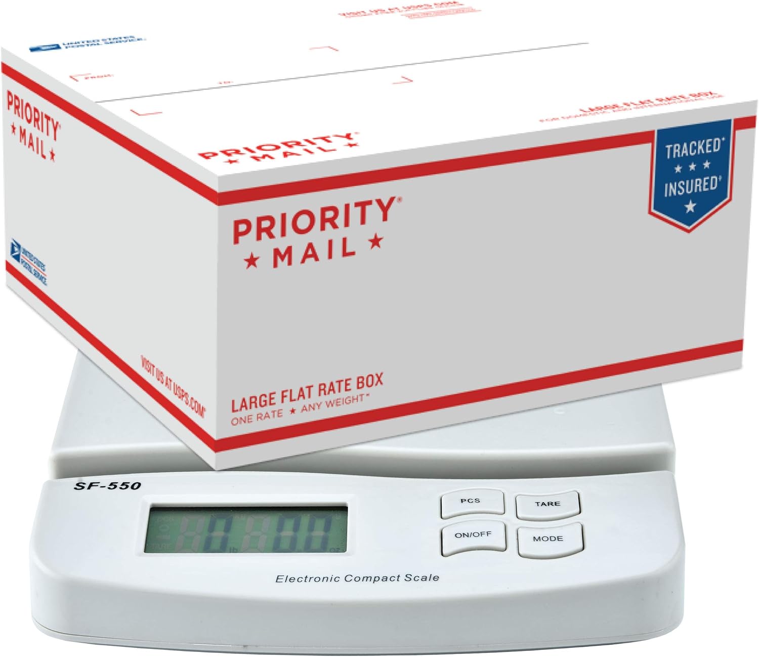Horizon SF-550 V2 55 LB x 0.1 OZ Digital Postal Shipping Scale with Counting Function : Office Products