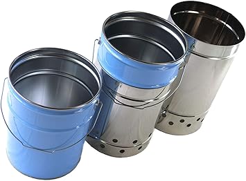 Amazon Liftoff 焚火缶 ペール缶susカバー ロケットストーブ自作 Susカバー筒のみ 遊火人 バーベキューコンロ 焚火台