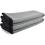 Zwipes Auto 879-2 Professional Microfiber Waffle Drying Towel, 25 in. x 36 in, 2-Pack