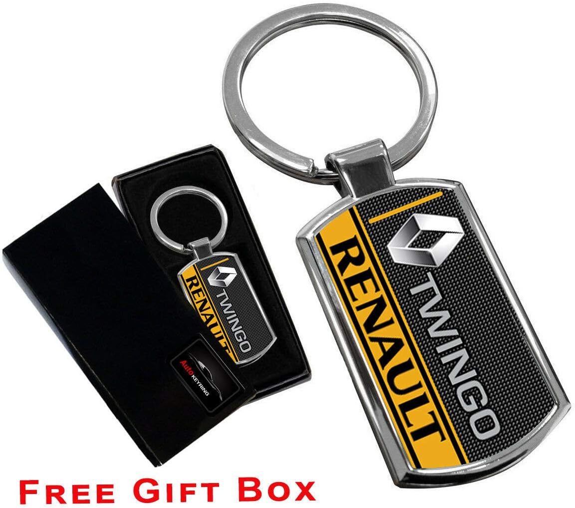 **NEW** RENAULT High Quality Keychain Carbon Renault Car Logo Keyring