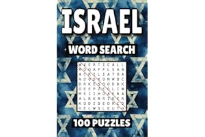 Israel Word Search: 100 Pages of Jerusalem Puzzles, Word Scramble, Word Find, and Vocabulary Activities for Kids, Adults, and