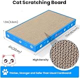 Petslucent Cat Scratching Board Corrugate Scratcher 3Pcs with Box Catnip view 2