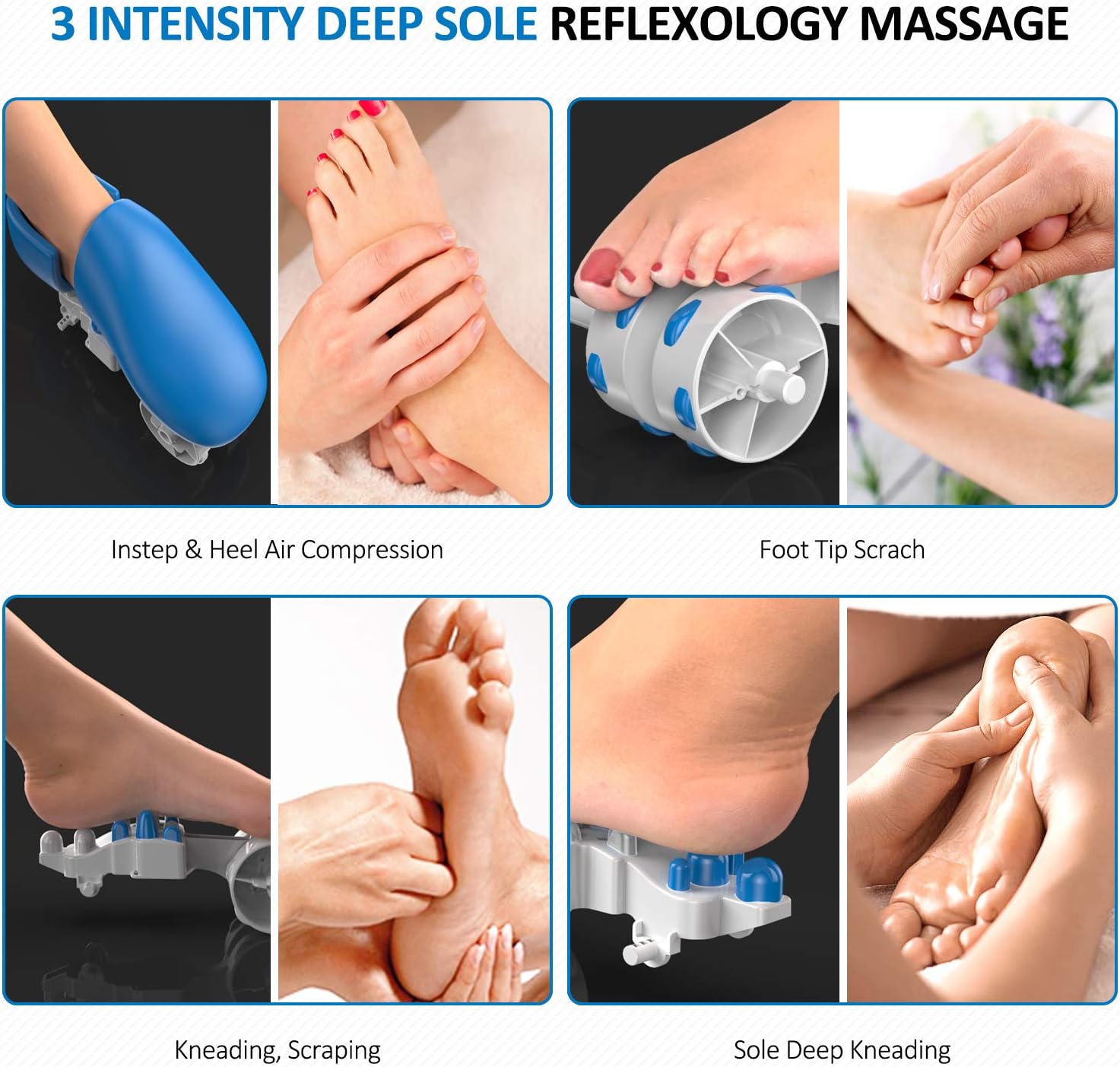 RENPHO Foot Massager Machine with Heat, Shiatsu Deep Kneading, Compression, Relieve Foot Discomforts from Plantar Fasciitis, Fits feet up to Men Size 12: Health & Personal Care
