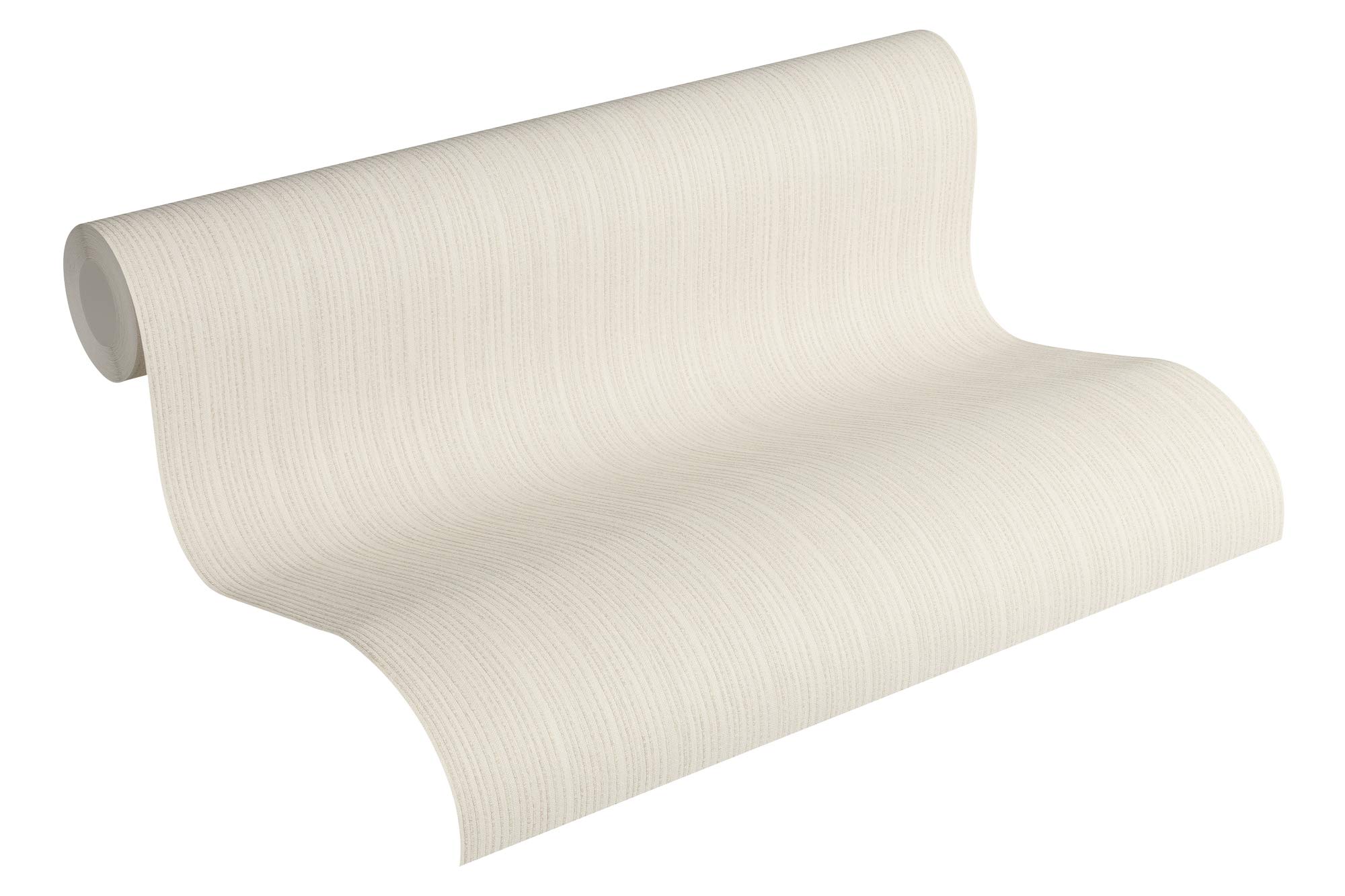 A.S. Création Michalsky Living Non-Woven Wallpaper Dream Again Plain Wallpaper 10.05 m x 53 cm Beige Cream Grey Made in Germany 364991 36499-1