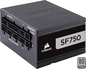 Corsair Sf750 Sf Series Vollmodulares 80 Plus Platinum Netzteil 750 Watt Schwarz Eu - 