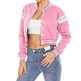 ACEFAST INC Womens Varsity Jacket Long Sleeve
