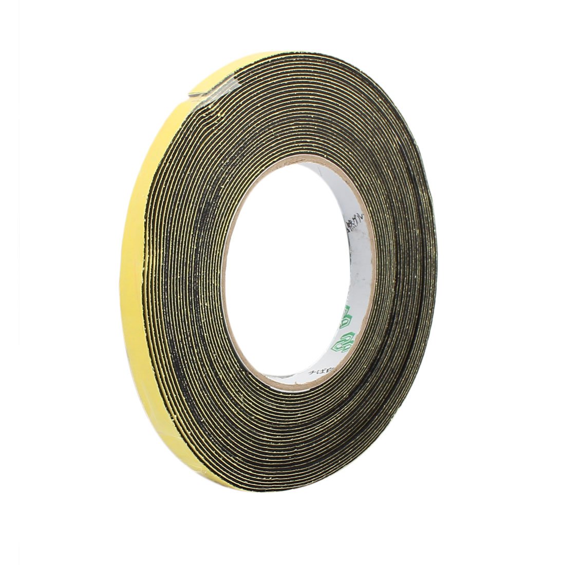 sourcingmap 10mm Width 1mm Thickness Single Side Sponge Foam Tape Black 10 Meter Length