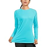 isnowood Women's Sun Protection Long Sleeve Shirts, UPF 50+ UV Rash Guard Swim Shirt, Workout Hiking Running Athletic Tops