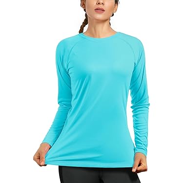 Rash Vest Women Women's Long Sleeve Rash Guard - UPF Sun Protection Swim Top, Quick Dry For Surfing & Swimming Long Sleeve Rash Vest