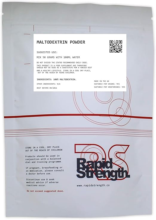 Amazon Com Maltodextrin Powder Pure Glucose Carbohydrates 100g Energy Muscle By Rapid Strength Health Personal Care