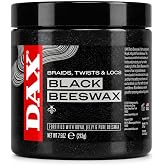 DAX Black Beeswax Hair Wax for Braids, Twists &amp; Locs, 7.5 Oz