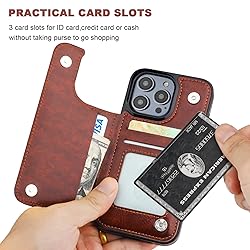 ONETOP Compatible with iPhone 14 Pro Wallet Case