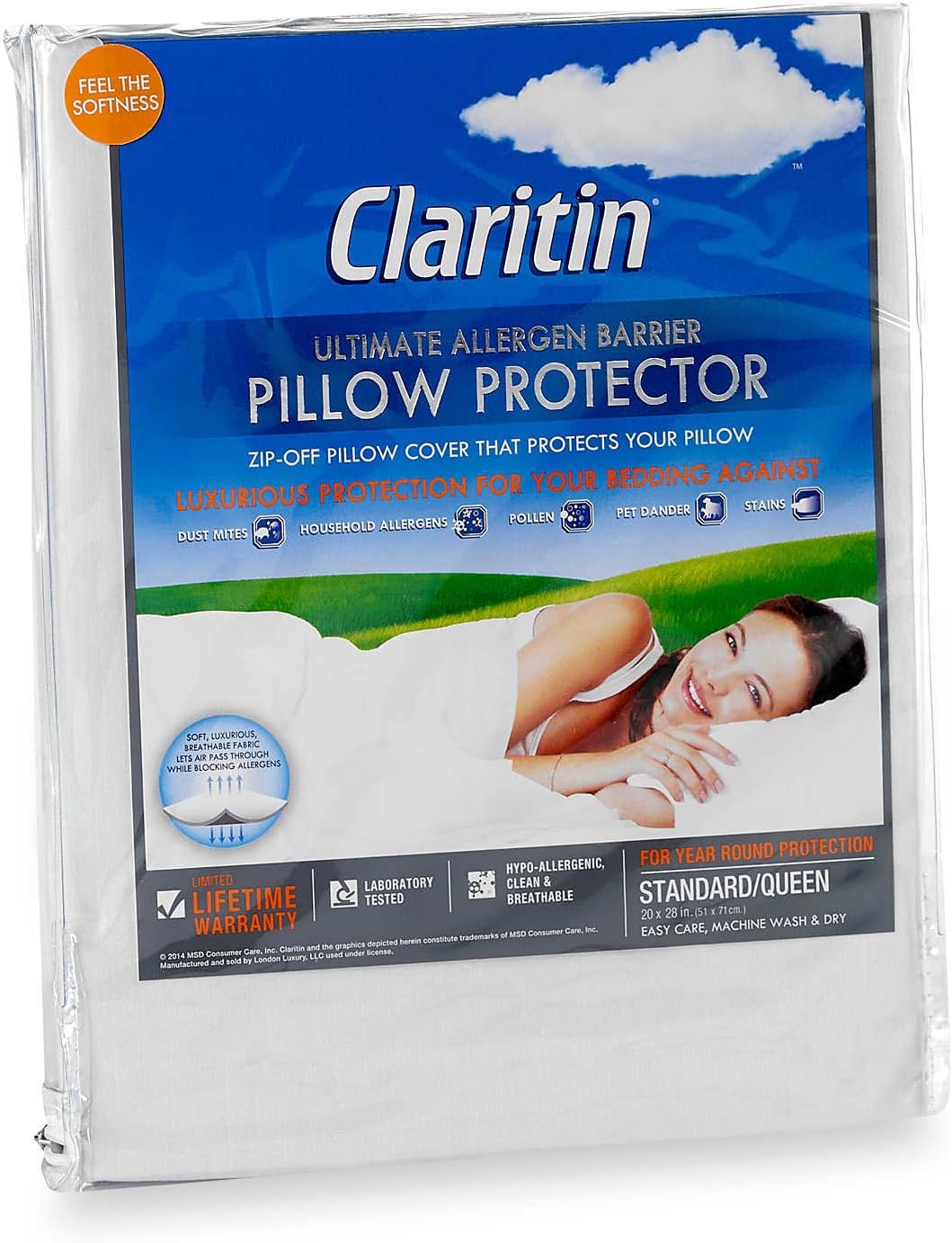 Claritin Ultimate Allergen Barrier Claritin Pillow Case Claritin