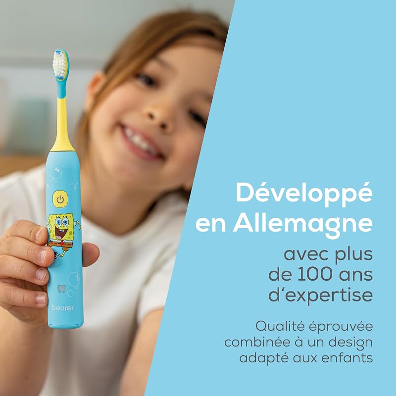 SC 11 Aqua Blue Bob L'éponge brosse à dents électrique pour enfants