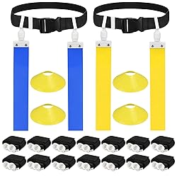 DkOvn Flag Football Belt, 14pcs Adjustable Flag