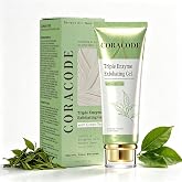 Triple Enzyme Green Tea Exfoliating Aqua Peel Gel, Deep Pore Face Exfoliant, Gentle Facial Exfoliator, Dead Skin Remover, Natural Cellulose for Peeling, Reveal All-New Skin(100ml / 3.4 fl.oz) (01)