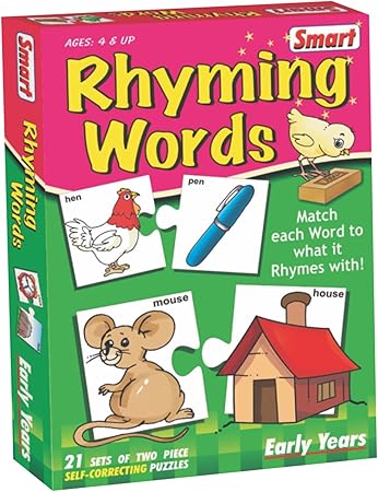Smart Rhyming Words Puzzle (Multi-Color, 21 Pieces)
