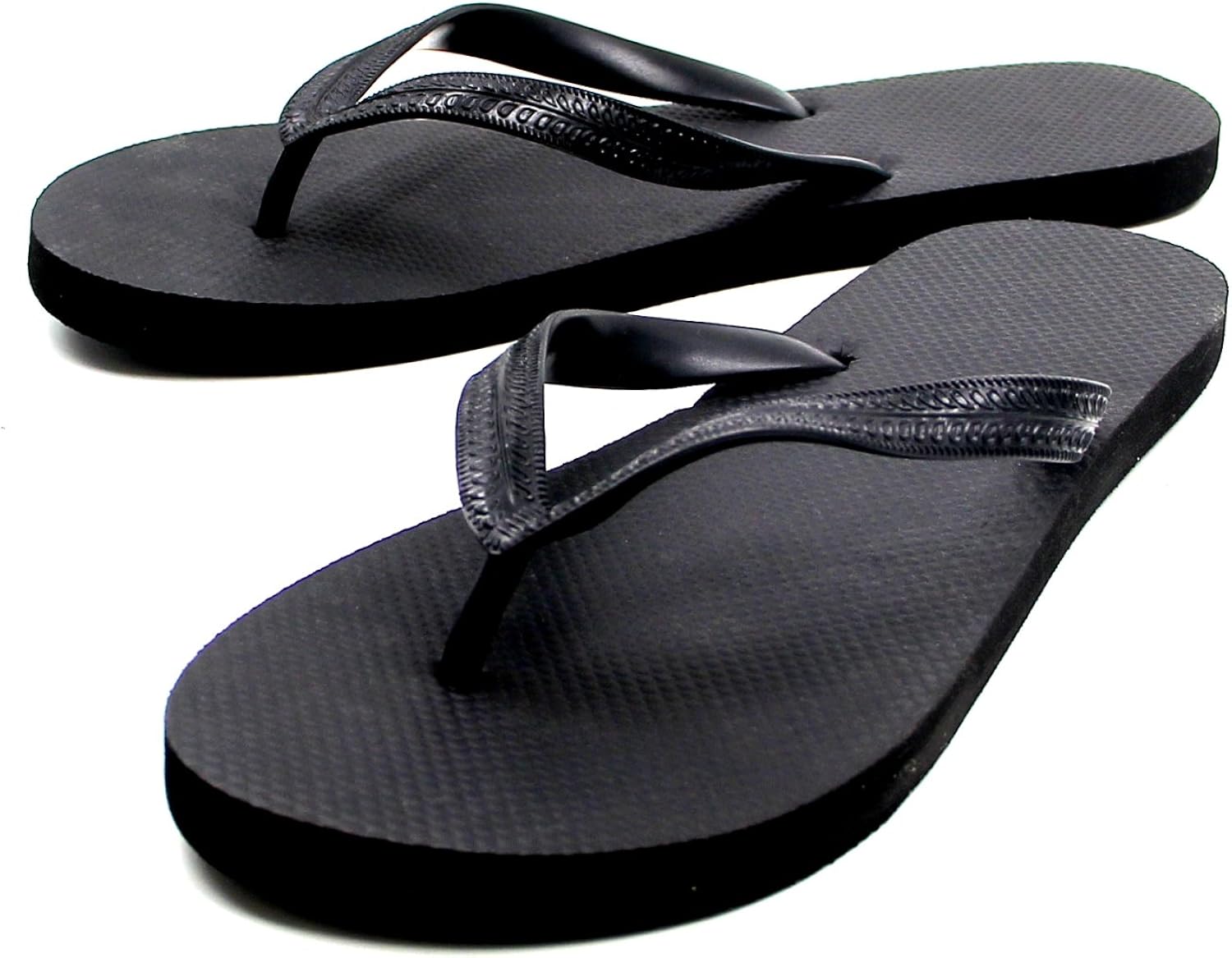 black beach sandals