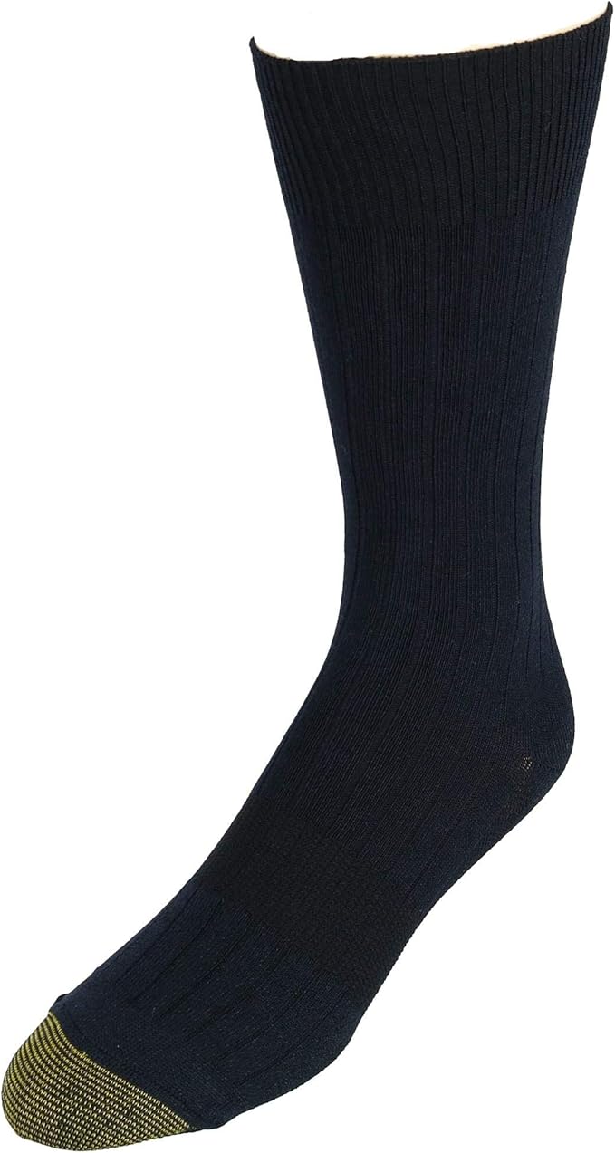 GOLD TOE Men's Soft Touch Crew Socks Navy 1013 at Amazon Men’s