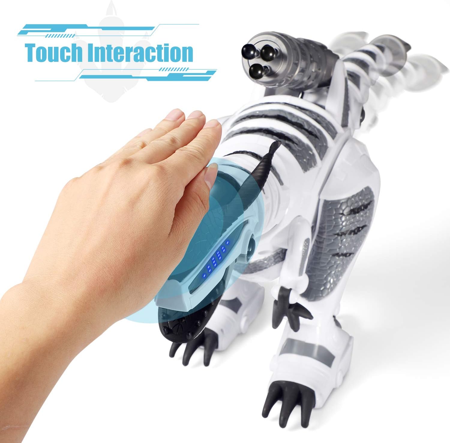 ANTAPRCIS RC Dinosaur Robot Toy Smart Touch Sensing Robot, Walk Dance ...