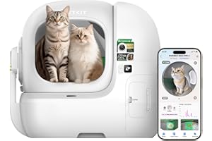 PETKIT 2025 Purobot Max Pro 2 AI-Camera Self Cleaning Cat Litter Box, Extra Large Opening 210° Wide Angle Lens Cat Facial Recognition Automatic Litter Box with 5G WiFi App Control Odor-Free