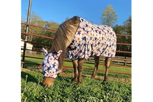 Rugged Ride Patriotic Soft Mesh Fly Sheet with Leg Straps