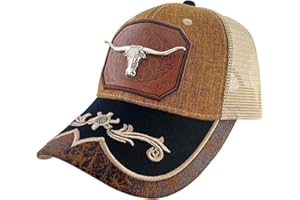 TOPACC Western Trucker Hat for Men Women Vintage Cowboy Country Hats Cute Baseball Cap for Western Outfit