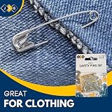 JKG 50 x Safety Pins Assorted Sizes Small Medium Large Craft Pins view 3