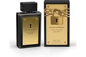 Antonio Banderas Perfumes - The Golden Secret - Eau de Toilette Spray for Men - Long Lasting - Masculine, Casual and Elegant Fragrance - Mint, Apple and Spicy Notes - Ideal for Day Wear - 3.4 Fl Oz