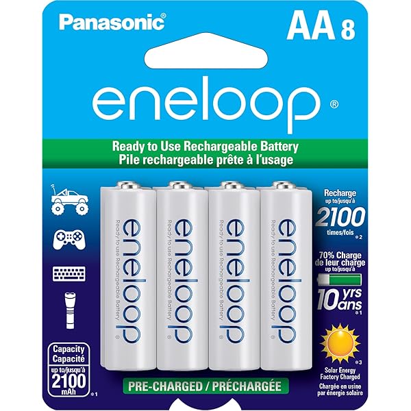 Amazon.com: Sanyo Eneloop Ni-MH Charger & Battery Pack (8x AA, 4x
