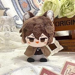 CALEMBOU Anime Plush Keychain, 4" Cute Chibi Dazai