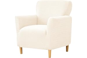 HAOYONG Banquet Armchair Slipcover Stretch Jacquard Chair Covers 1-Piece Armchair Sofa Covers Soft Arm Chair Cover Removable Washable Single Couch Covers Furniture Protector for Living Room