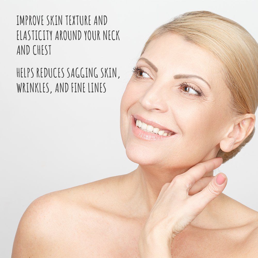 Body Merry Age Defense Neck Cream - Anti Aging Moisturizer w CoQ10 + Vitamin C + Squalane For Firming & Combating Wrinkles On Neck, Decolletage, Face & Eyes For Men And Women - Can Be Used Day & Night: Beauty