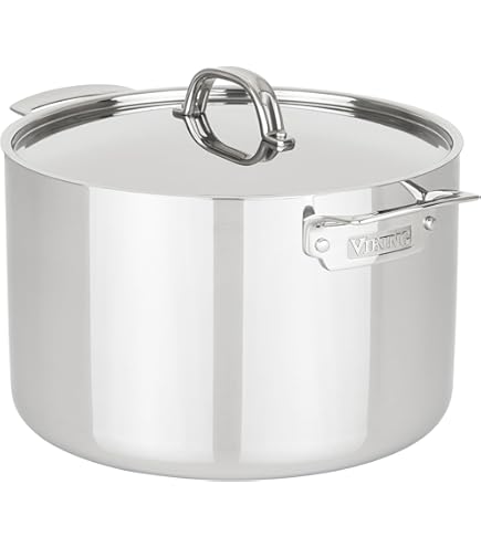 Vollrath (67532) Pentola Per Brodo In Alluminio 32 Quart – Wear Ever – Manici Saldati E Orlo Rinforzato - 2