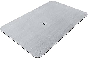 Cushioned Shower Mat,BETOVV Bathtub Mat Non-Slip,Extra Large Shower Stall Floor Mat Without Suction Cups,Textured Surface Bath Tub Mats,Anti Slip Mat for Inside Shower(Gray，24''×32'')
