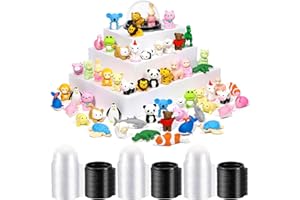 Estune 60 Pcs Animal Erasers for Kids with 60 Pcs Mini Boxes Animal Pencil Erasers Bulk Fun Toys Gifts for Classroom Prize Game Reward Treasure Box Stuffers Party Favors