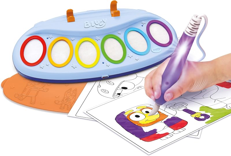 - Color Wonder Magic Light Brush Bluey, Set Pittura Senza Macchia, attività Creativa e Regalo per Bambini dai 3 Anni, 75-7195