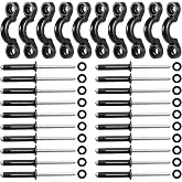 CLIO 10 Pcs Kayak Pad Eyes Kit with 20 Tri-Grip Rivet Kit for Kayaks