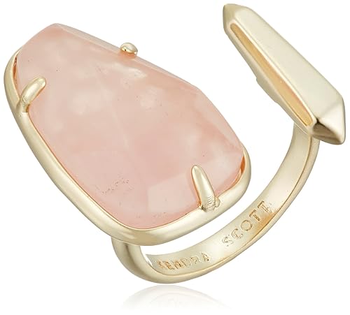 Kendra Scott Aussie Gold Rose Quartz Ring, Size in Bahrain