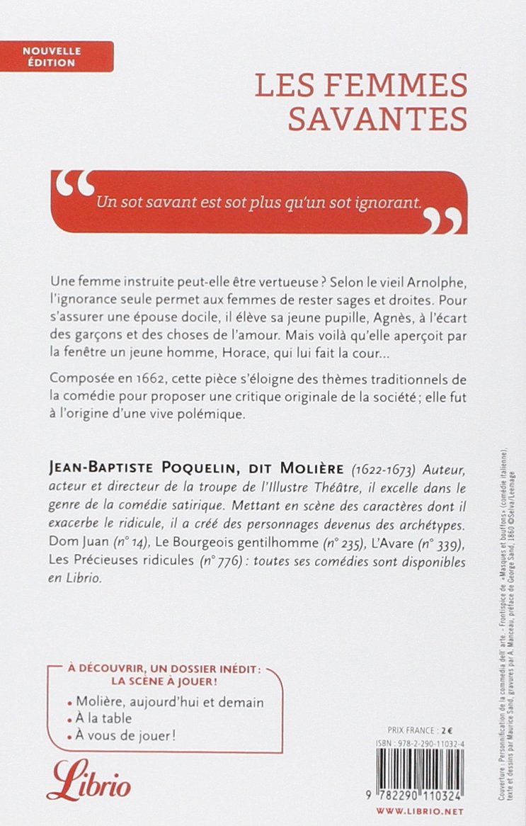 Amazon Fr Les Femmes Savantes Moliere Livres