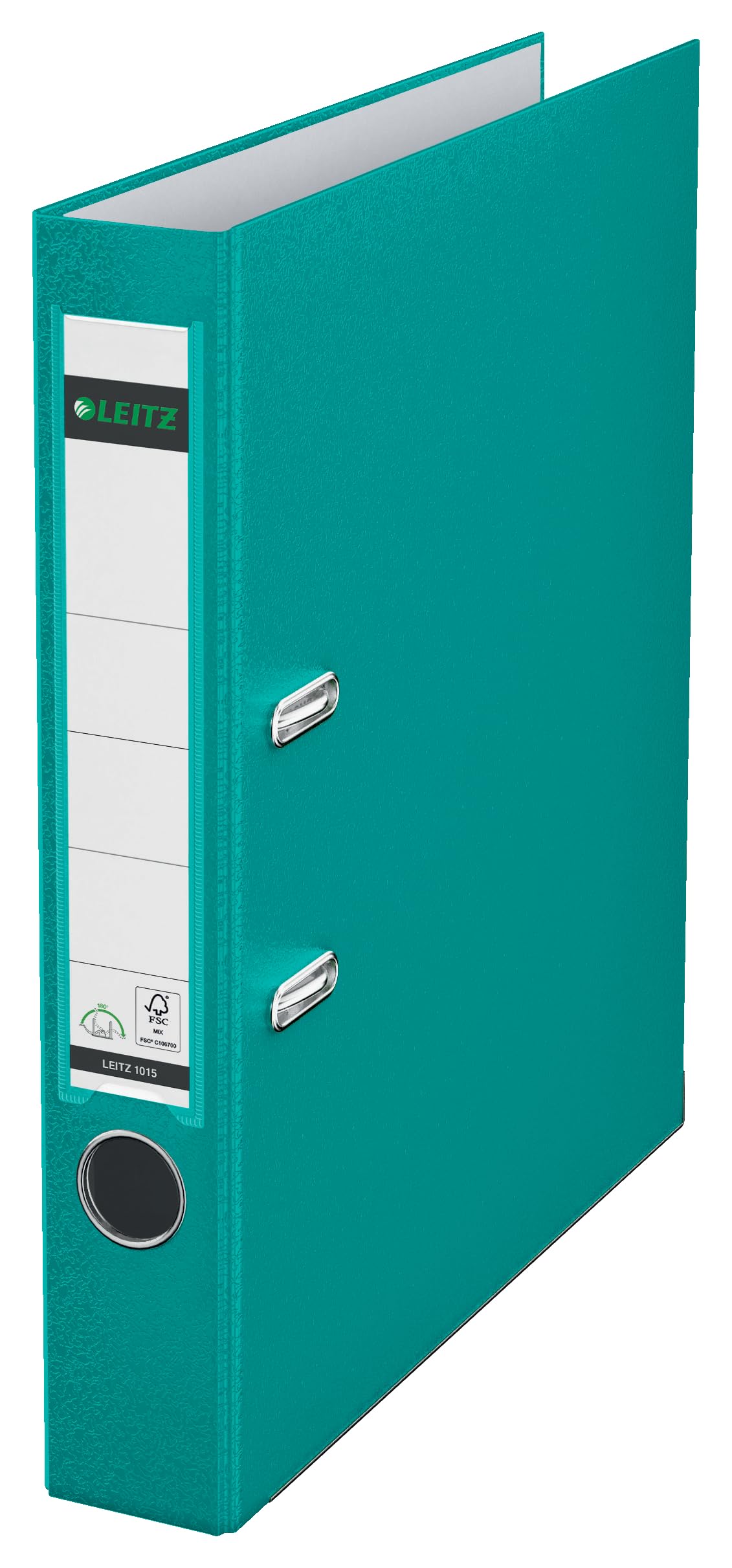 Leitz 10155052 Folder 180° A4 with Slits Plastic Slim Turquoise