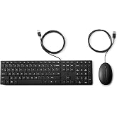 HP 320MK Wired Desktop Mouse and Keyboard Combo (9SR36AA)