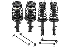 AEAGLE Front and Rear Strut Assembly & Sway Bar Links for 1997-2001 Camry 2.2L, 1999-2003 Toyota Solara 2.2L 2.4L, Shock Absorbers Replace 171678 171679 8PCS
