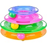 Three&nbsp;Layer&nbsp;Cat&nbsp;Toy, Legendog Cat Three Levers Layer of Tracks Interactive Toy Fun Game for Indoor and Outdoor Small Medium Large Cats and Kittens