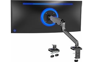 VIVO Heavy Duty Ultrawide Monitor Tension Arm for up to 40 inch Screens, Holds 26.4 lbs, Premium Desk Mount Stand, Black, STA