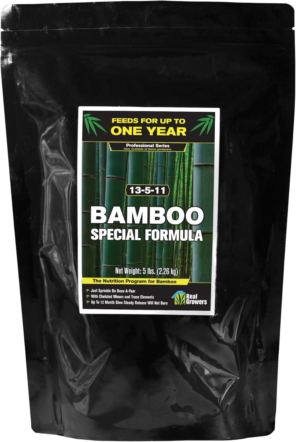 Bamboo Special 12 Month Control Release 13-5-11 High Nitrogen Fertilizer - 5 Pound Package