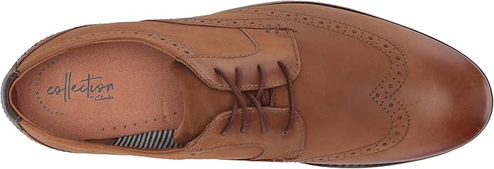 clarks raharto wing men's wingtip oxford shoes