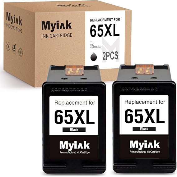 MYIK Remanufactured Ink Cartridge Replacement for HP 65XL